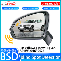 ZhuCamX Car Blind Spot Detection System BSD BSA BSM Sensor Drive Rear Mirror Monitoring for Volkswagen VW Tiguan AD BW 2016~2024
