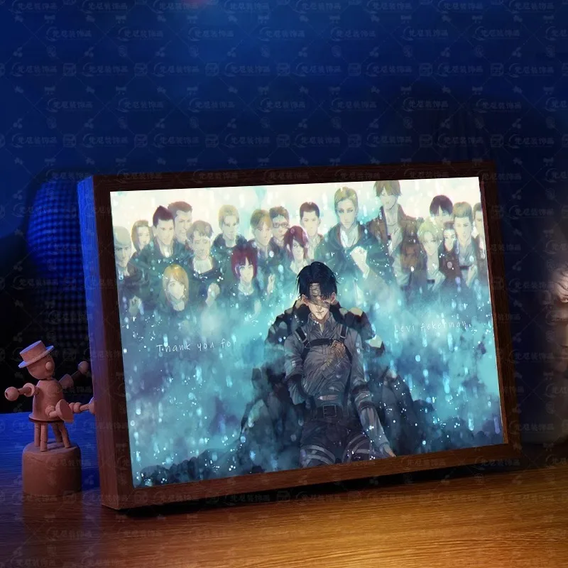 cadre-photo-de-veilleuse-led-attack-on-titan-figurine-d'anime-eren-jaeger-armin-arlert-decoration-de-boite-a-lumiere-peinture-photo-cadeau-jouet