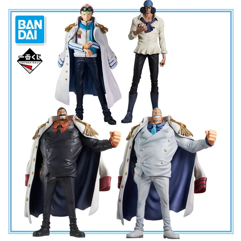 

In Stock BANDAI ONE PIECE Ichiban KUJI MARINE Monkey·D·Garp Kuzan Coby PVC Anime Action Figures Model Toy