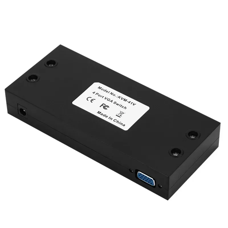

1080P 4-в-1 выходной VGA-переключатель, четыре выхода одним выходом VGA аудио-видео конвертер для компьютера, проектора, телеприставки, ноутбуков