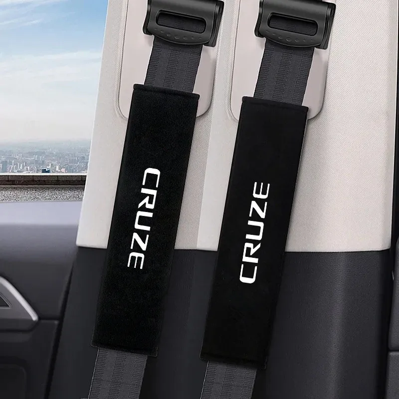 

2pcs Car Safety Belt Cover Adjustable Seat Belt Cover for CRUZE Car Shoulder Protector Pad Auto Accessories