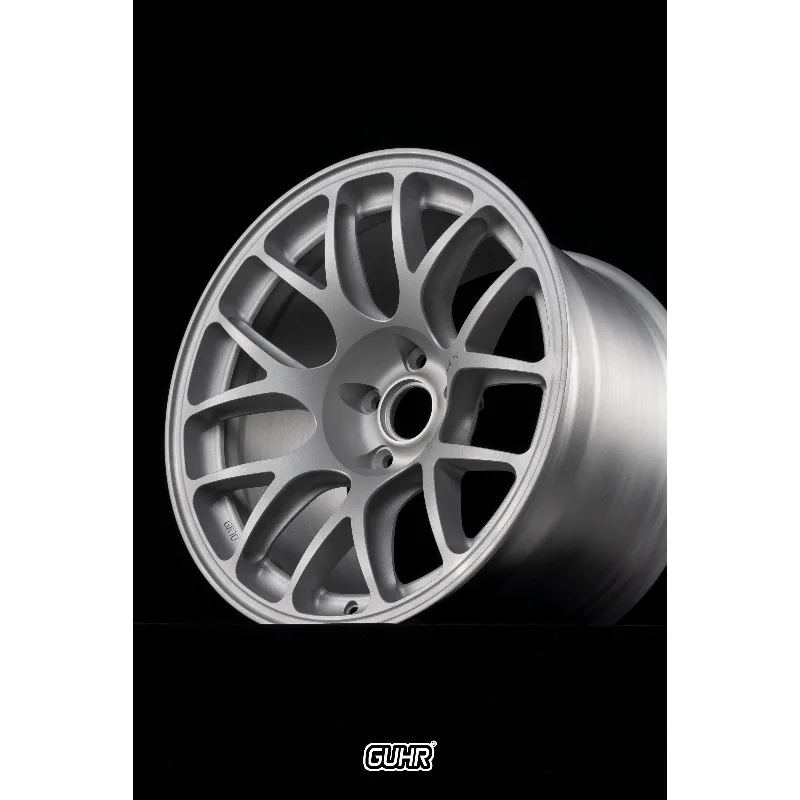 High End Customized Wheel Hub Multiple Inch Deep Concave Forged Alloy Rims, 5x3 PCD Gold Polished Finish, Single Piece Sporty C