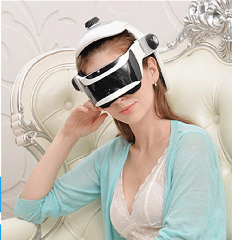 Automatic Air Pressure Head Massage Helmet Dual Vibrating Electric Head Massager Machine