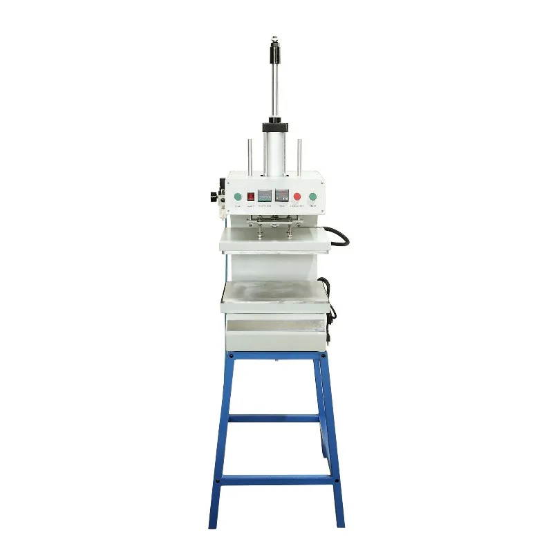 Up and down heating hot press, clothing leather concave and convex indentation machine constant temperature heat transfer