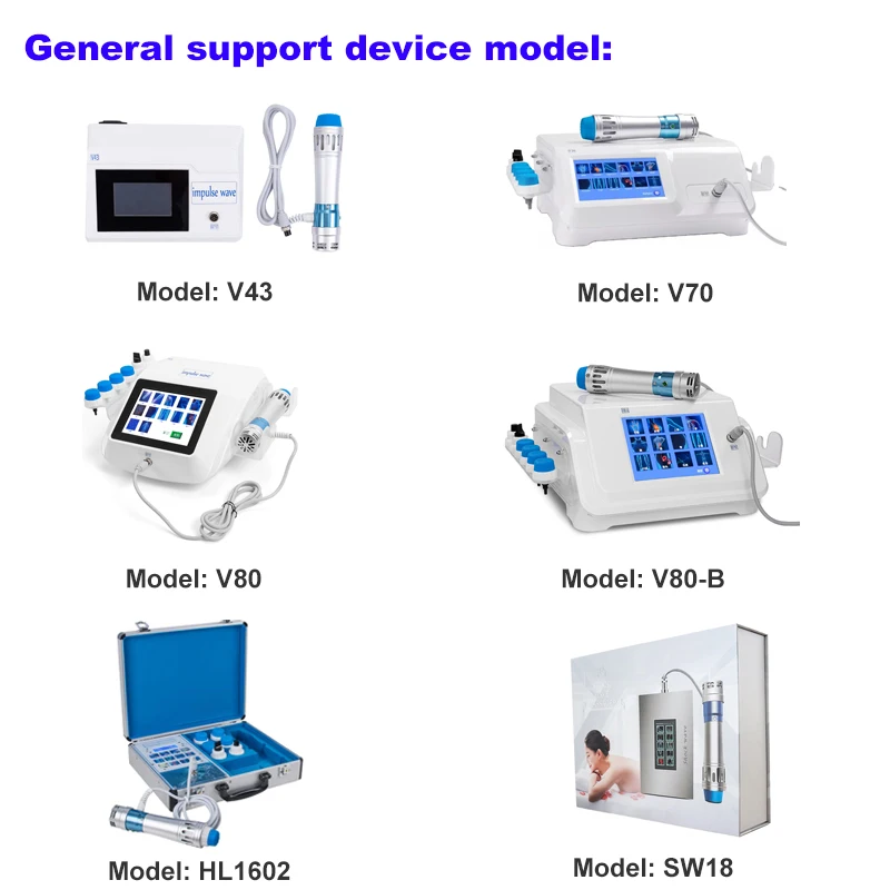 Máquina de terapia de ondas de choque, accesorio de dispositivo de ondas de choque con mango de operación para 3621/1602/V43/V70/V80