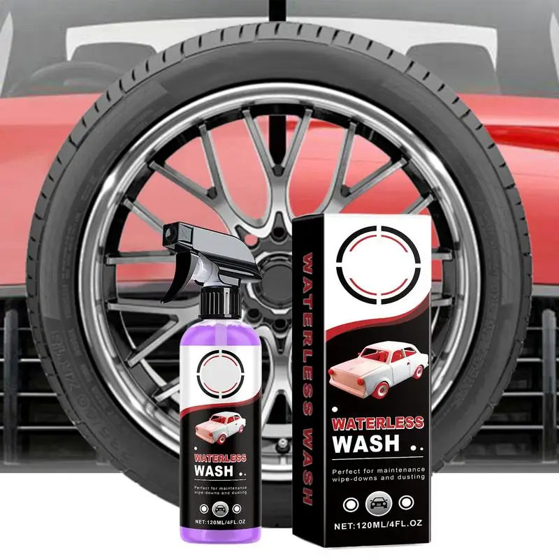 Wheel Cleaner Shine Tire Dressing Spray Car Tire Refurbishment Brightener Coating No-Wash Tire Restorer For Tire Renewal 120ml