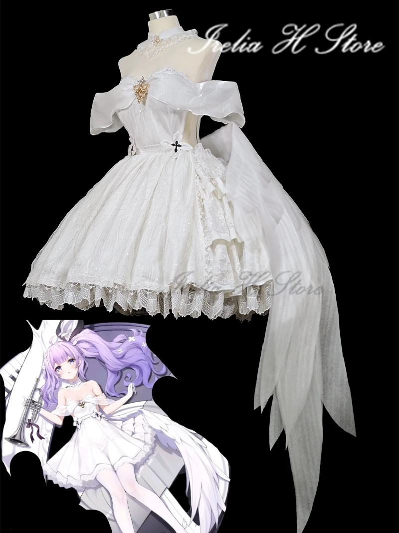 Irelia H Unicorn from Azur Lane unicorn Cosplay Costume pure white evening party dress female can customsize