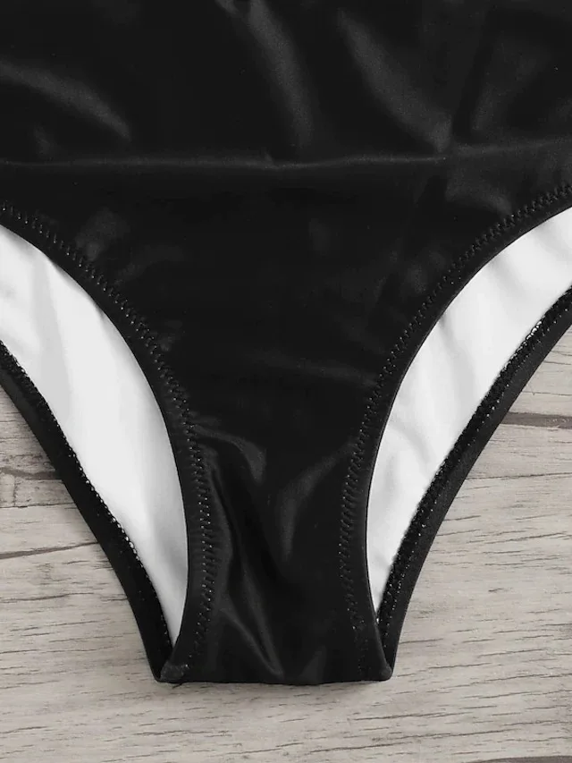 Sexy Vrouwelijke Badpak Een Stuk Hoge Hals Bikini 2022 Nieuwe Knipsel Badpak Gestreepte Badmode Vrouwen Monokini Zomer Strand Xl