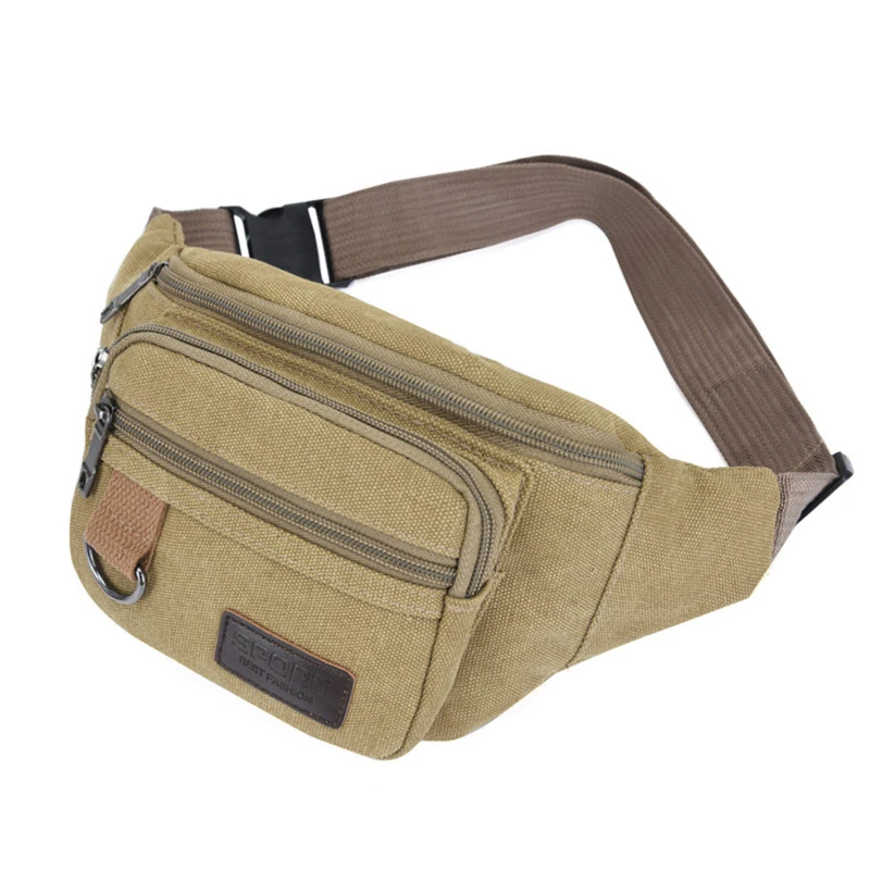 Sport Heuptassen Casual Canvas Verborgen Anti-Diefstal Borstzakken Body Running Voor Mannen Vrouwen Toeristische Cyclus Crossbody Tas Zak