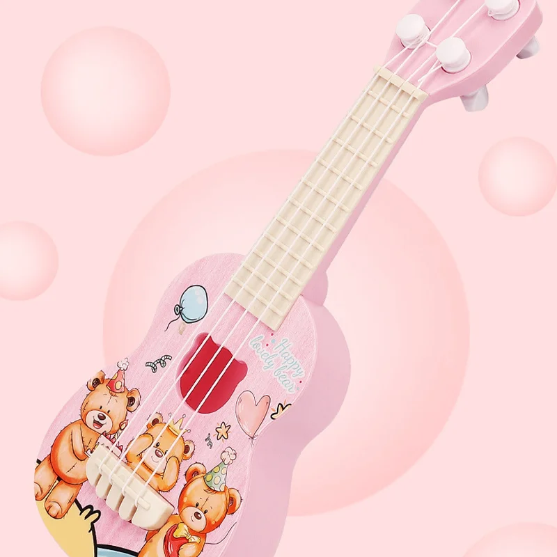 Kinderen Gitaar Muziekinstrument Ukelele Muzikaal Montessori Speelgoed voor Kinderen Leren Educatief Speelgoed Kerst Verjaardagscadeau