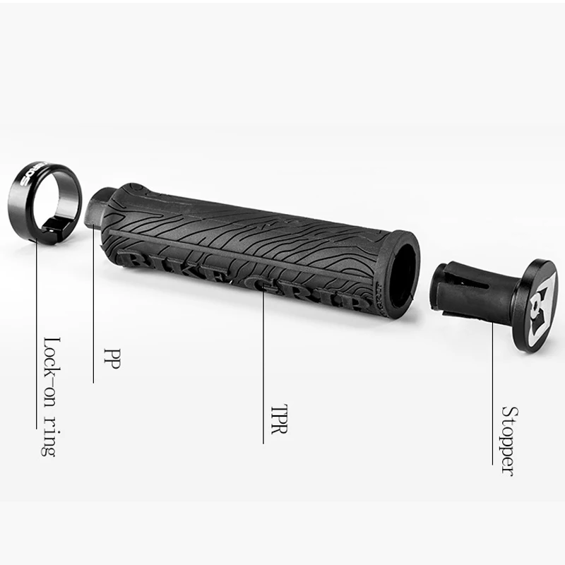 ROCKBROS Bicycle Handles MTB Grips TPR Rubber Mountain Road Bike Handlebar Grips Soft Anti-skid Comfortable Bicycle Accessories