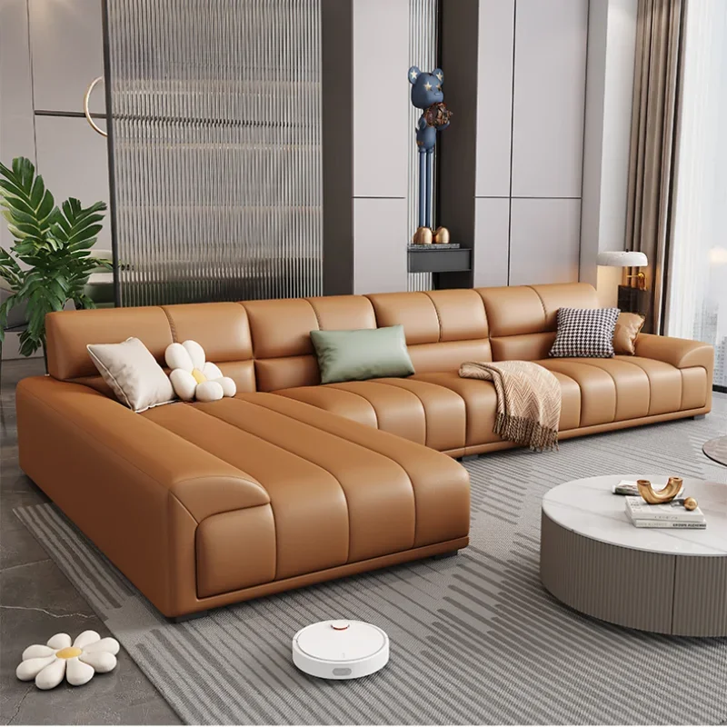 Elegant Luxury Modern Sofa Living Room European L Shape Lazy Lounge Sofa Puffs Sectional Muebles Para El Hogar Home Furniture