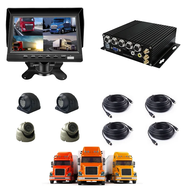 Tech 1080P 4G AI Mobile Car Video Recorder 4G WIFI GPS ADAS DMS MDVR Truck DVR Detection Fleet Tracking Systems