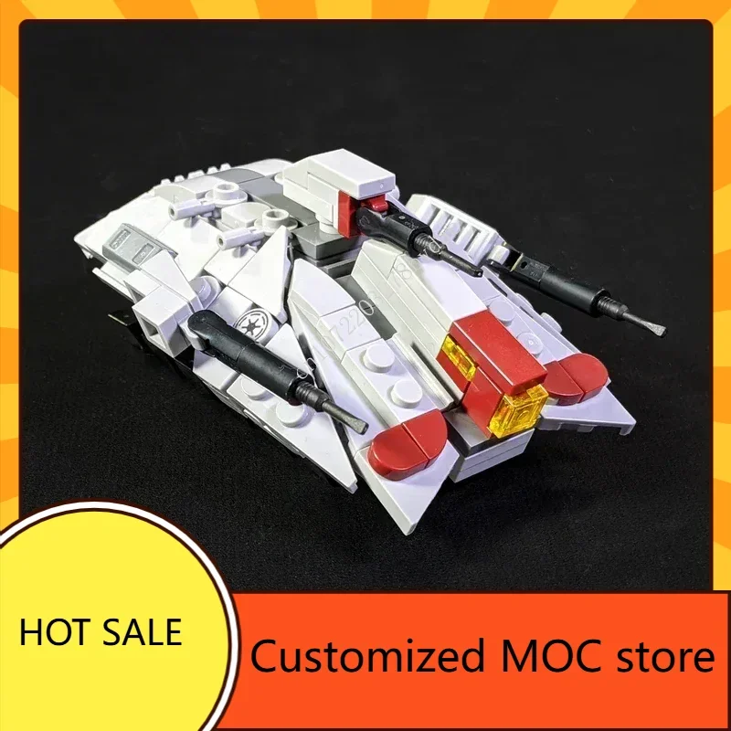 1055PCS MOC Space Battle Series Turbo Tank Bundle Micro Scale Puzzles DIY Assembly Christmas Birthday Toys Gifts  for Kids Ages