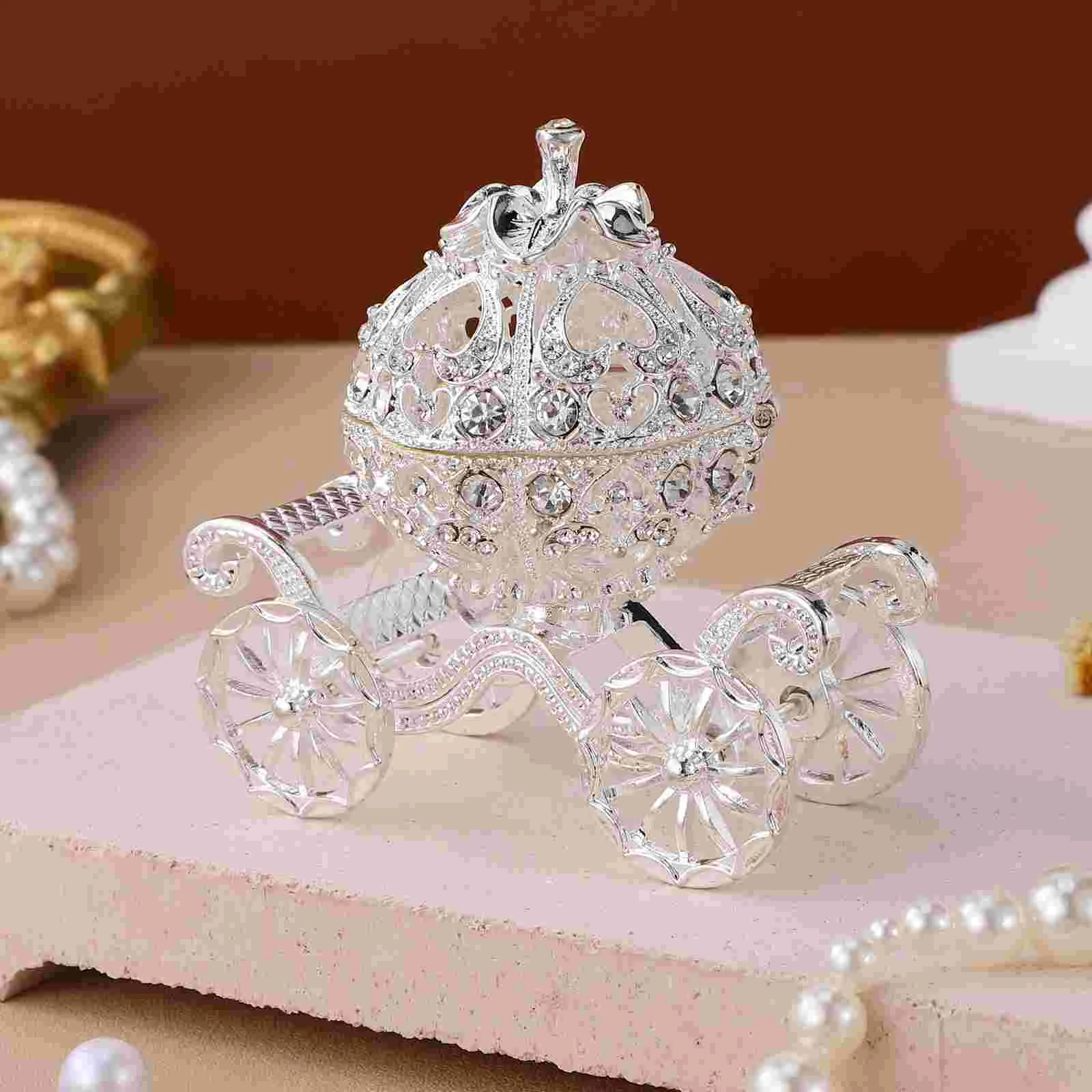 Adornment Pumpkin Car Decoration Carriage Crafts Trinket Boxes Seashell Accessories