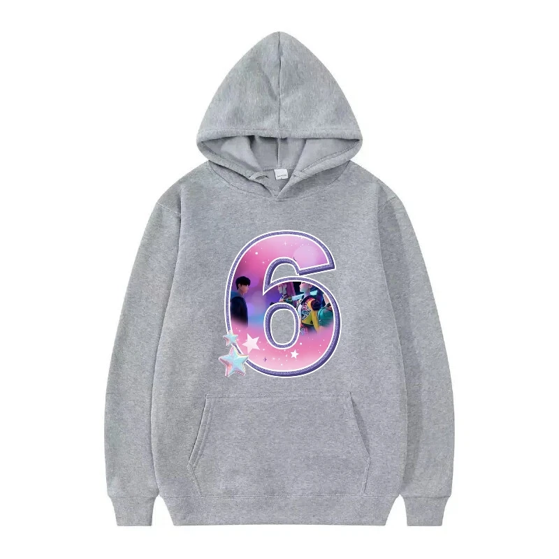 KPop شيطان الصيادين طباعة نمط امرأة رياضي الأبيض الشتاء ملابس علوية فضفاضة البلوفرات السيدات رخيصة Y2k هوديس الرجال بلوزات