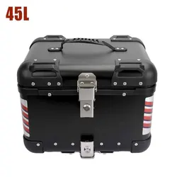 Universal 45L Top Box Motorcycle Luggage Trunk Case Helmet Storage Tail Rear Carrier Toolbox For BMW KTM Benelli CFmoto Honda