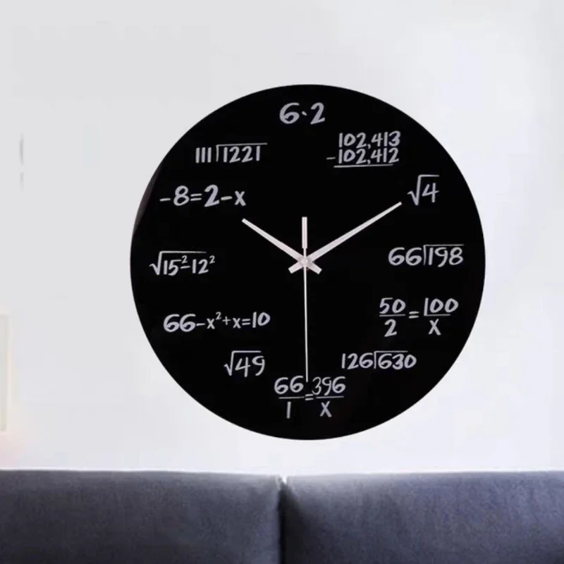 Creative Wall Clock Personalized Mathematical Function Clock Decoration Wooden Clock Wall Home Decor