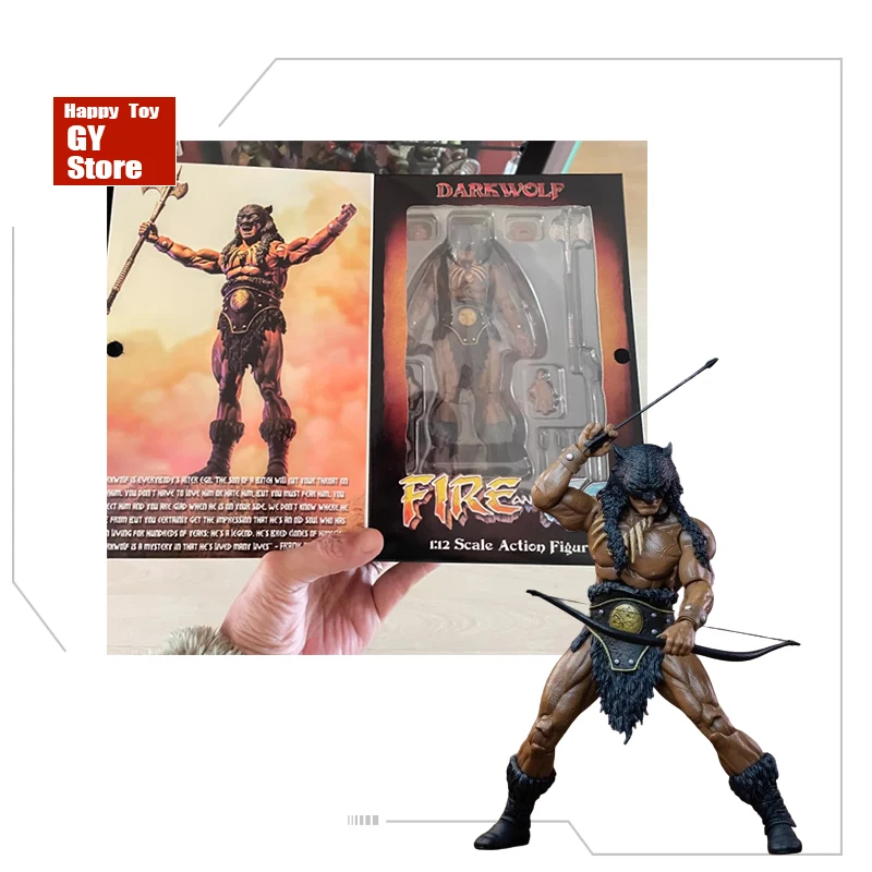 

Frazettagirl Darkwolf Scale Soldier The Godfather Of Art Fire And Ice Dark Wolf Anime Action Figures Collection Model Kids Gifts