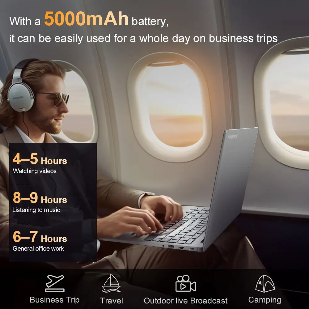 كمبيوتر محمول Ninkear N16 Pro، شاشة 16 بوصة 2.5K QHD + 120 هرتز، Intel Core i9-13900HK 5.4 جيجا هرتز، 1 تيرابايت PCIe SSD، 32 جيجابايت DDR4 3200 ميجا هرتز RAM، Win 11 Pro