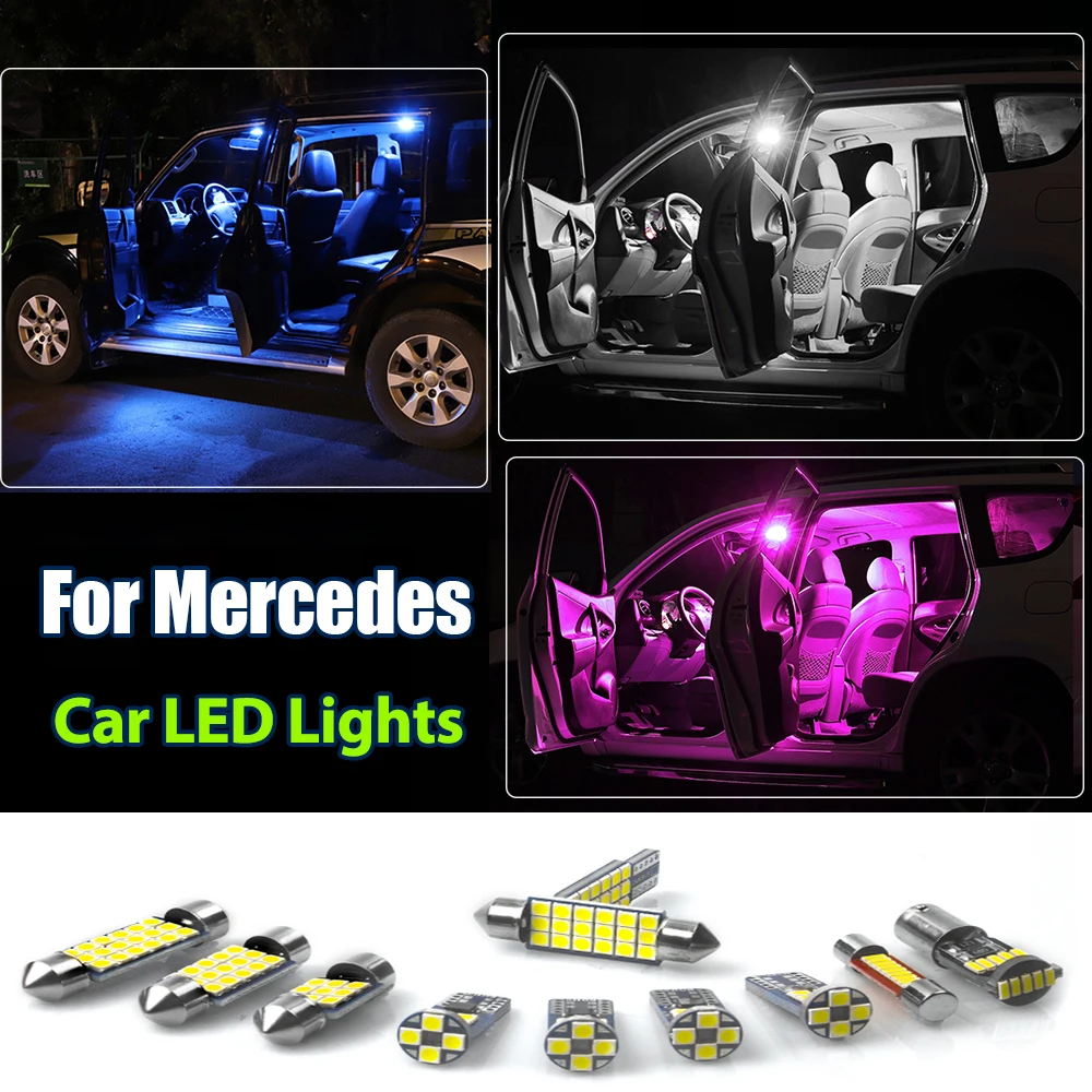 Für Mercedes W203 W204 W166 W169 W245 W246 W218 W211 W212 W209 C204 C207 Viano Vito W639 X156 X164 Auto LED-Licht Zubehör