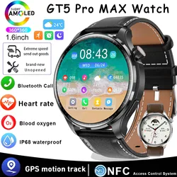 Huawei-reloj inteligente GT5 Pro Max para hombre, pulsera con Pantalla AMOLED, GPS, rastreador deportivo, NFC, Bluetooth, llamadas, azúcar en sangre, novedad de 2024