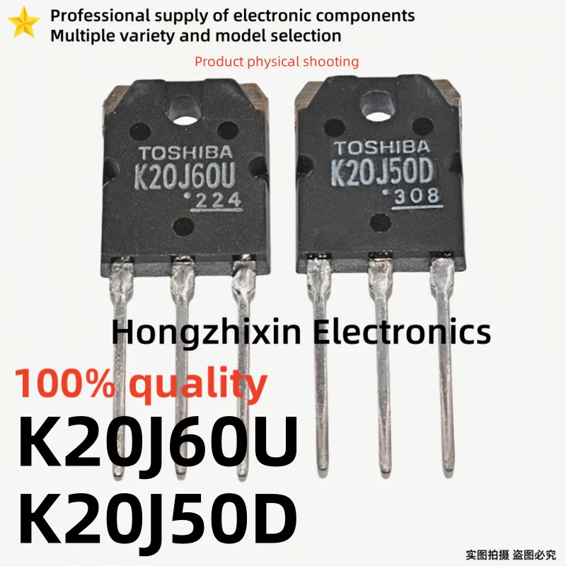 

10PCS 100% quality K20J60U 20J60U K20J50D 20J50D N-channel field-effect transistor power transistor TO-3P 20A