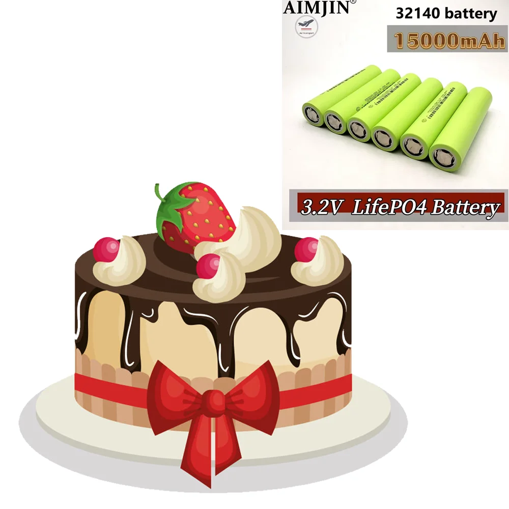 NEW 3.2V15Ah 32140 LiFePO4 Battery 15000mAh DIY 12V 24V High-Power Electric Sightseeing Car Golf Car Electric Tool Battery Pack
