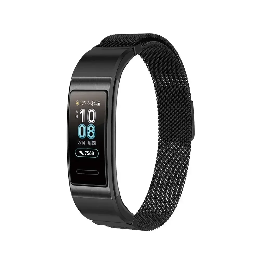 Milanese Magnetic strap For Huawei Band 4 pro metal Magnetic Loop correa For Huawei Band 3 Pro metal wristband bracelet correa