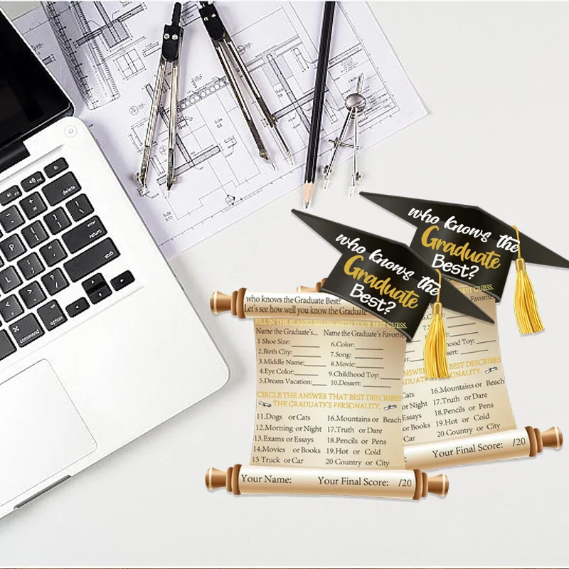 Customized.2025-Border Graduation Season Greeting Card Party Invitation Card New Card Finished Product Graduation Cap Post