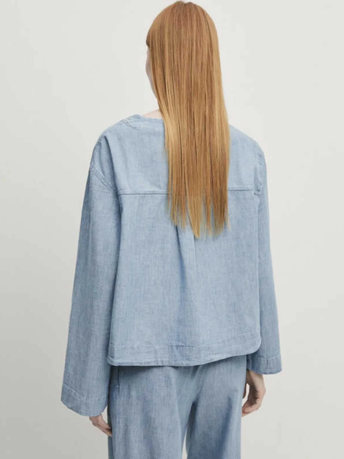 Nieuwe Zomer vrouwen irt V-ne Katoen Dstring Taille Rechte Pijpen Jeans Blauw Casual Lui Sle Pendelen Sle Lange Sve