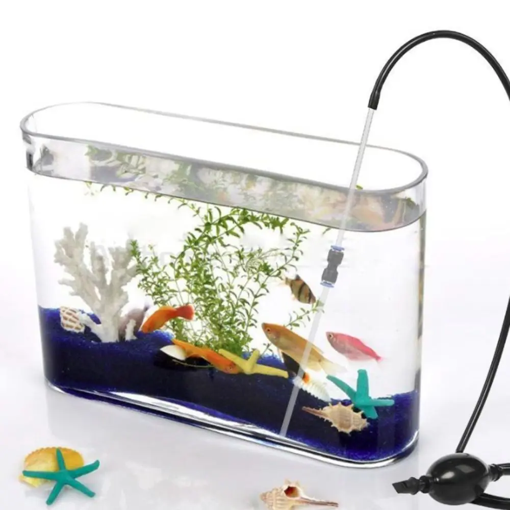 Manual Aquarium Water Changer Siphon Pump Non-clogging Efficient Fish Tank Waste Remover Wear-resistant Hose Professional