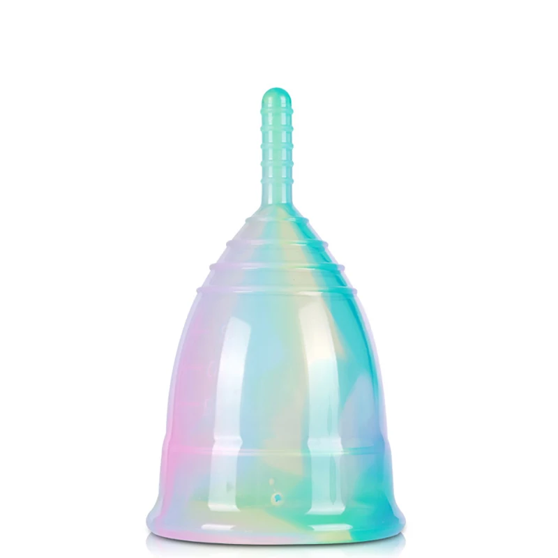 1PCS Colorful Women Cup Medical Grade Medical Silicone Menstrual Cup Feminine Hygiene menstrual Lady Cup Health Care Period Cup