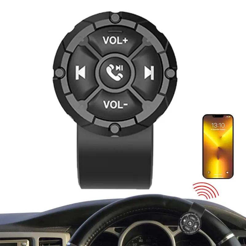 Multifunctional Button Remote Control Car Steering Wheel Wireless Remote Control Waterproof Phone Remote Controller For Driving