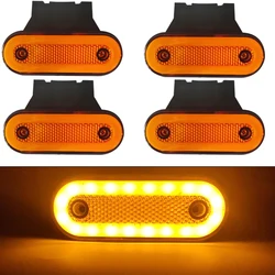 4 Stuks 12V 24V Led Truck Side Marker Light 20smd Klaring Signaalverlichting Voor Trailer Mount Voor Scania Truck Accessoires Voor Volvo