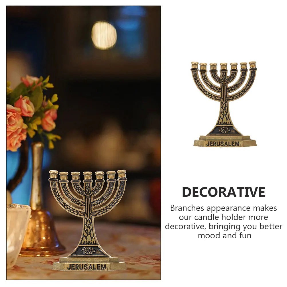 

1pcs Retro Holder Alloy Taper Candlestick Table Centerpiece Decor Wedding Home Living Room Desktop Ornament