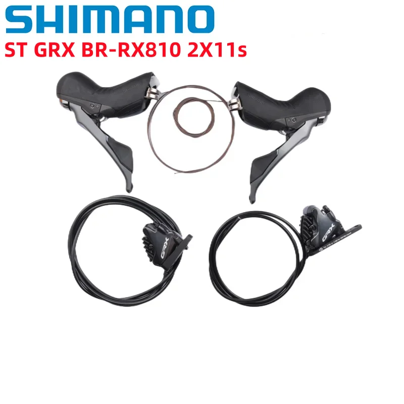 SHIMANO GRX ST-GRX BR-RX810 Disc Brake 1x11s 2x11s Hydraulic Road Bike Disc Brake GRX Shifter RX810 Disc Rotor Brake Flat Mount