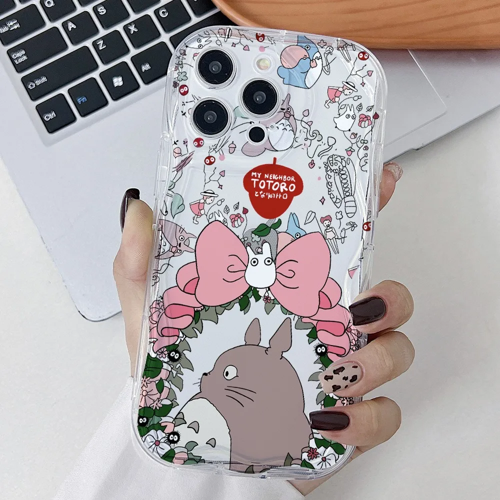 Bonita funda de teléfono t-totoroes para Xiaomi Redmi Note 13 12 12S 11 11S 10 9 Pro Plus A3 14C 13C 12C 10C 4G 5G 3D Wave Soft Clear Capa