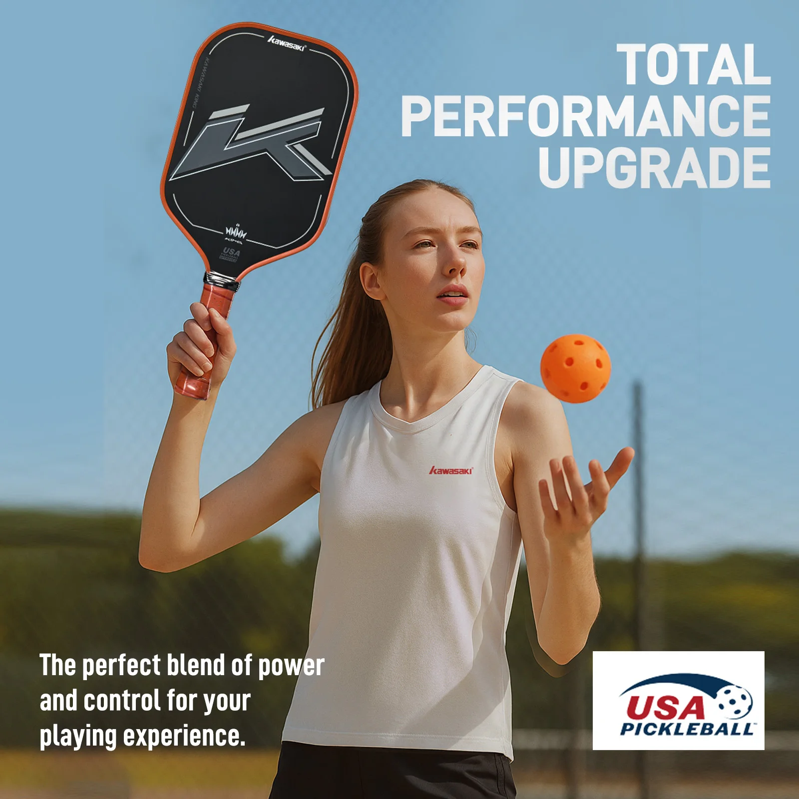 

Kawasaki KING Series Tournament T700 Carbon Fiber pickleball paddle USAPA Approved