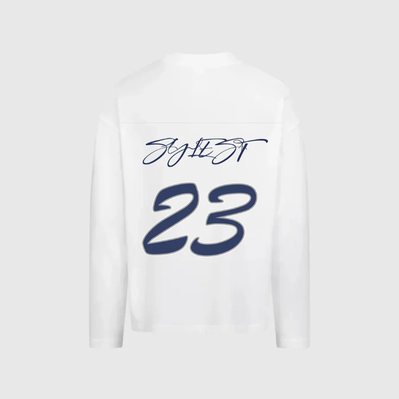 

Sports style design of the jersey, hip-hop digital print pullover, men's and women's y2k long T-shirt