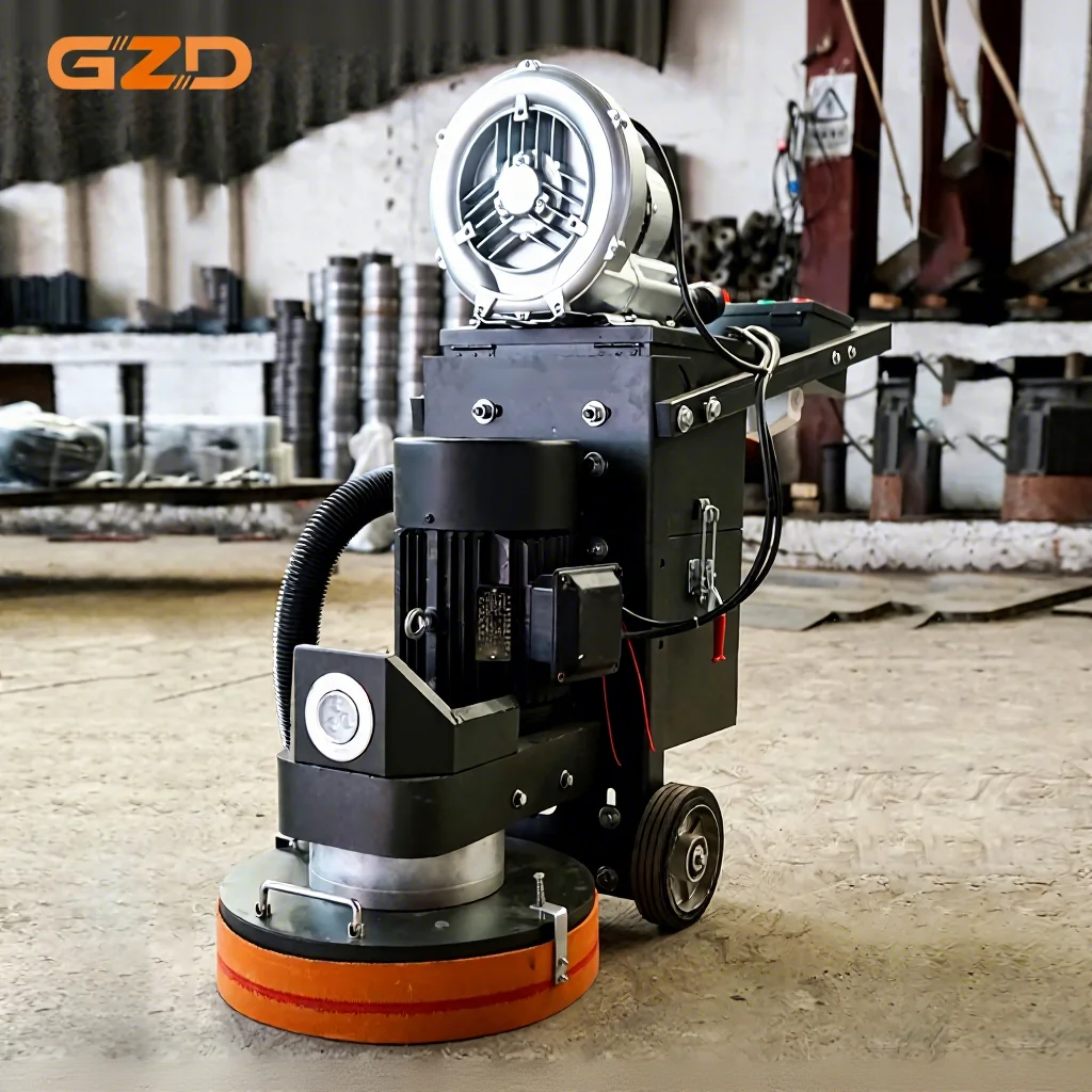 

GZD Electric Concrete Floor Grinding Industrial Concrete Grinder Machine With Dust Vacuum