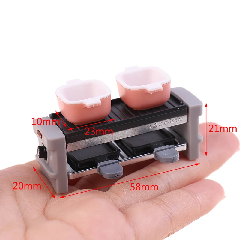 1:12 Dollhouse Miniture Plastic Barbecue Rack Kitchen Cookware Model Accessories