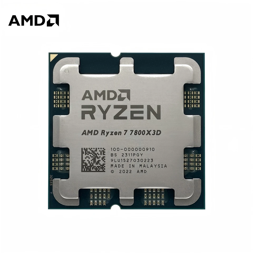 AMD Ryzen 7 7800X3D R7 7800X3D CPU 8-Core 16-Thread 5GHz Unlocked