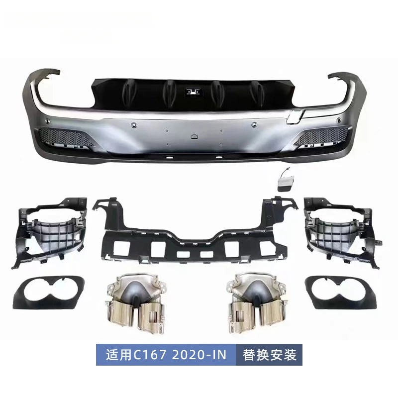 

Suitable for Mercedes-Benz GLE C167 Modified GLE53 Coupe AMG Lip Tail Diffuser