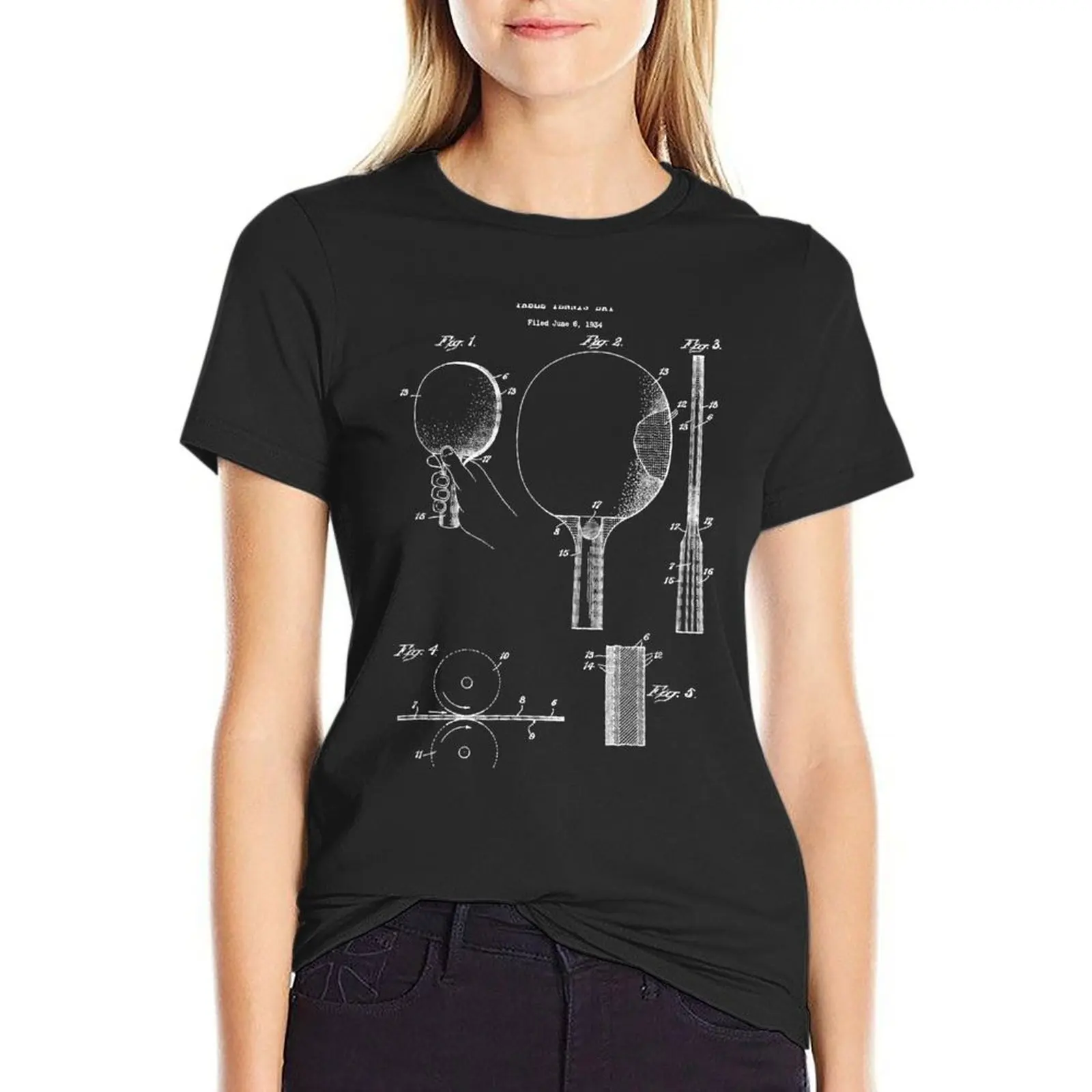 

Retro Ping Pong Paddle - Vintage Able Ennis Ee T-Shirt customizeds customs summer blouses woman 2024