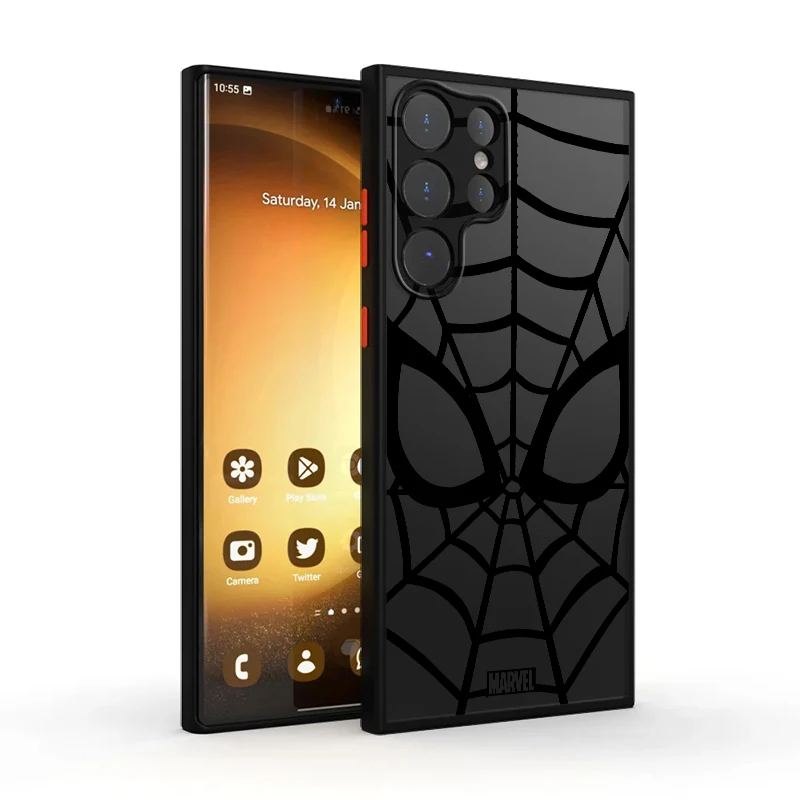 حافظة لهاتف سامسونج جالاكسي S21 FE S21 S20 S24 S10 S22 Plus S9 S23 Ultra S25 من Marvel Spider Man