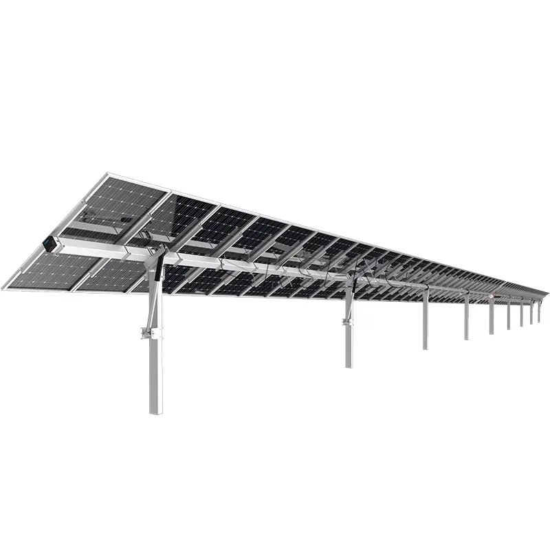 

High Efficiency Single Axis Solar Tracker with Slewing Drive System Industrial Sun Tracker for Solar Applications(MOQ 100kW)