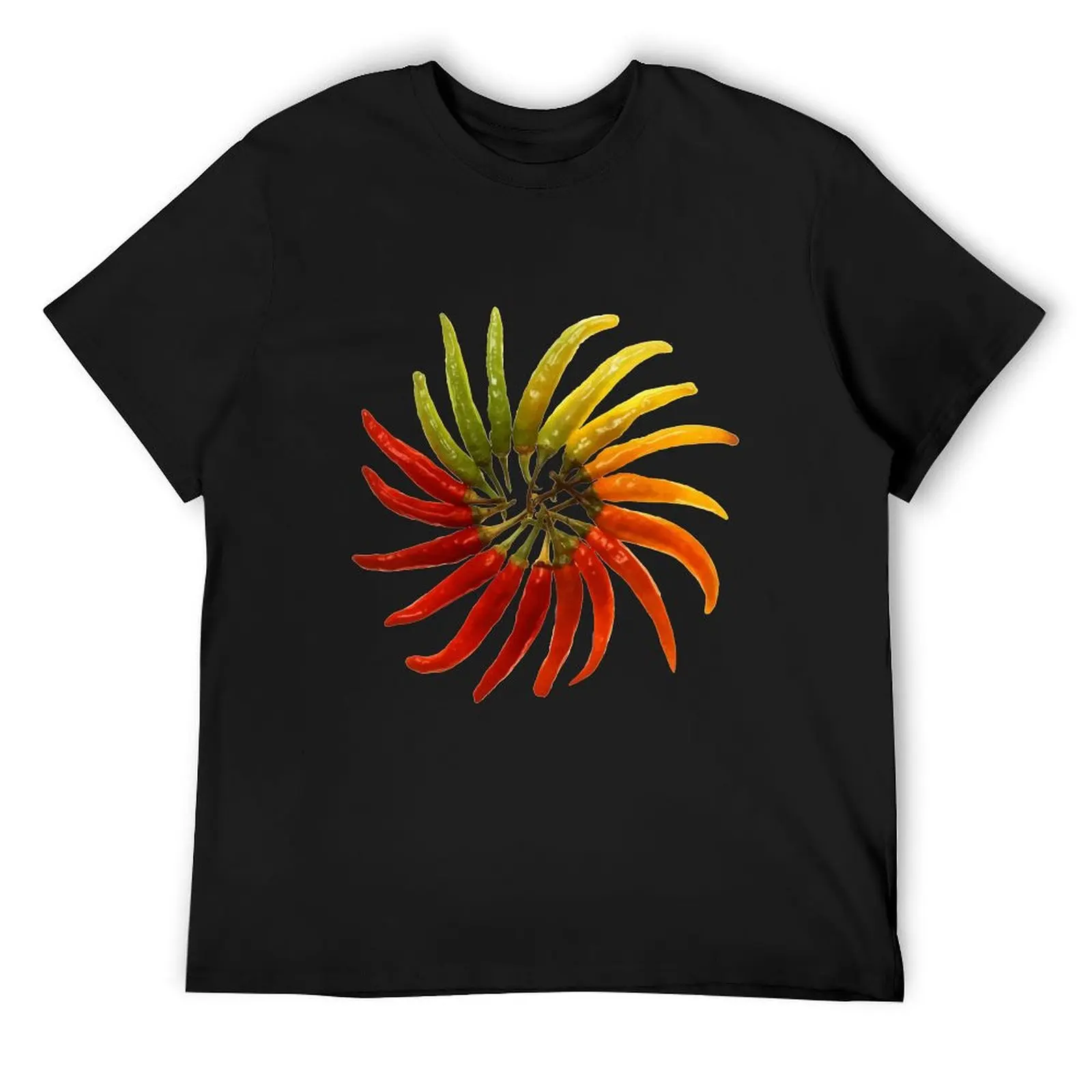 

Sweat Inducing Chili Color Wheel T-Shirt plus sizes funny shirt cotton plus size clothes essential t shirt mens designer clothes