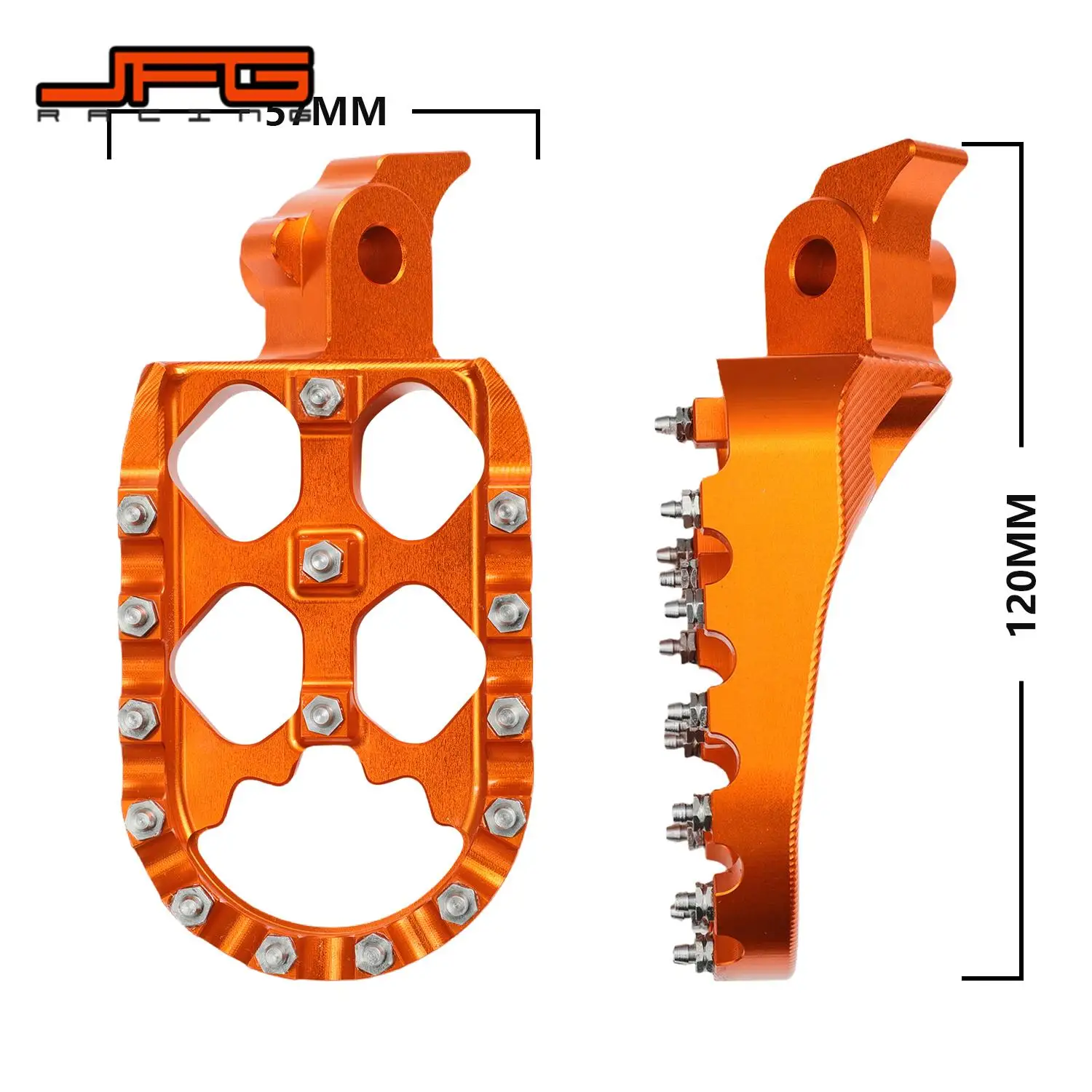 Motorcycle Footrests Footpeg Foot Pegs Pedals Plate Foot Rests 6061 Aluminum accessories universal For Tuttio Soleil 01