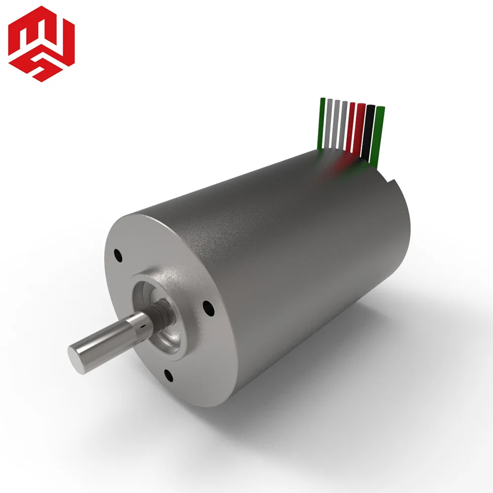 30mm Diameter Slotless BLDC Motor 24V with 7150rpm Speed for Robots Permanent Magnet
